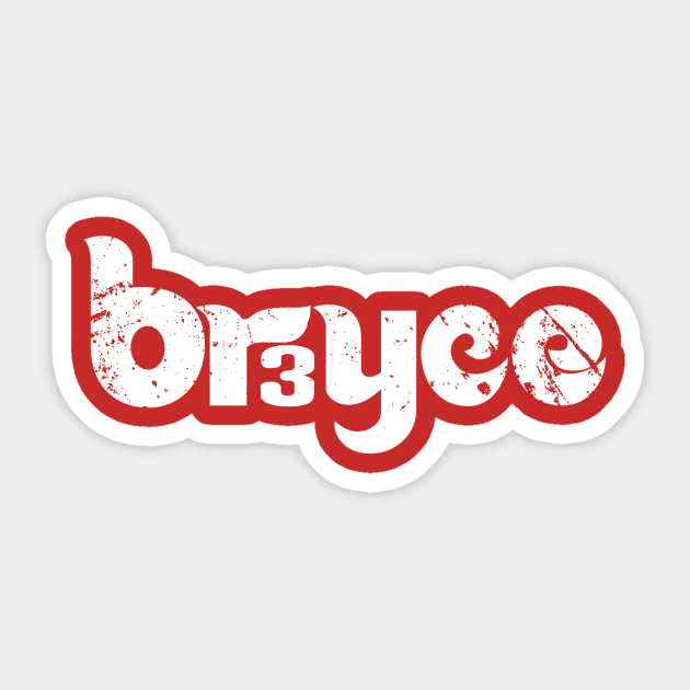 The Bryce 3 Sticker by Tailgate Team Tees